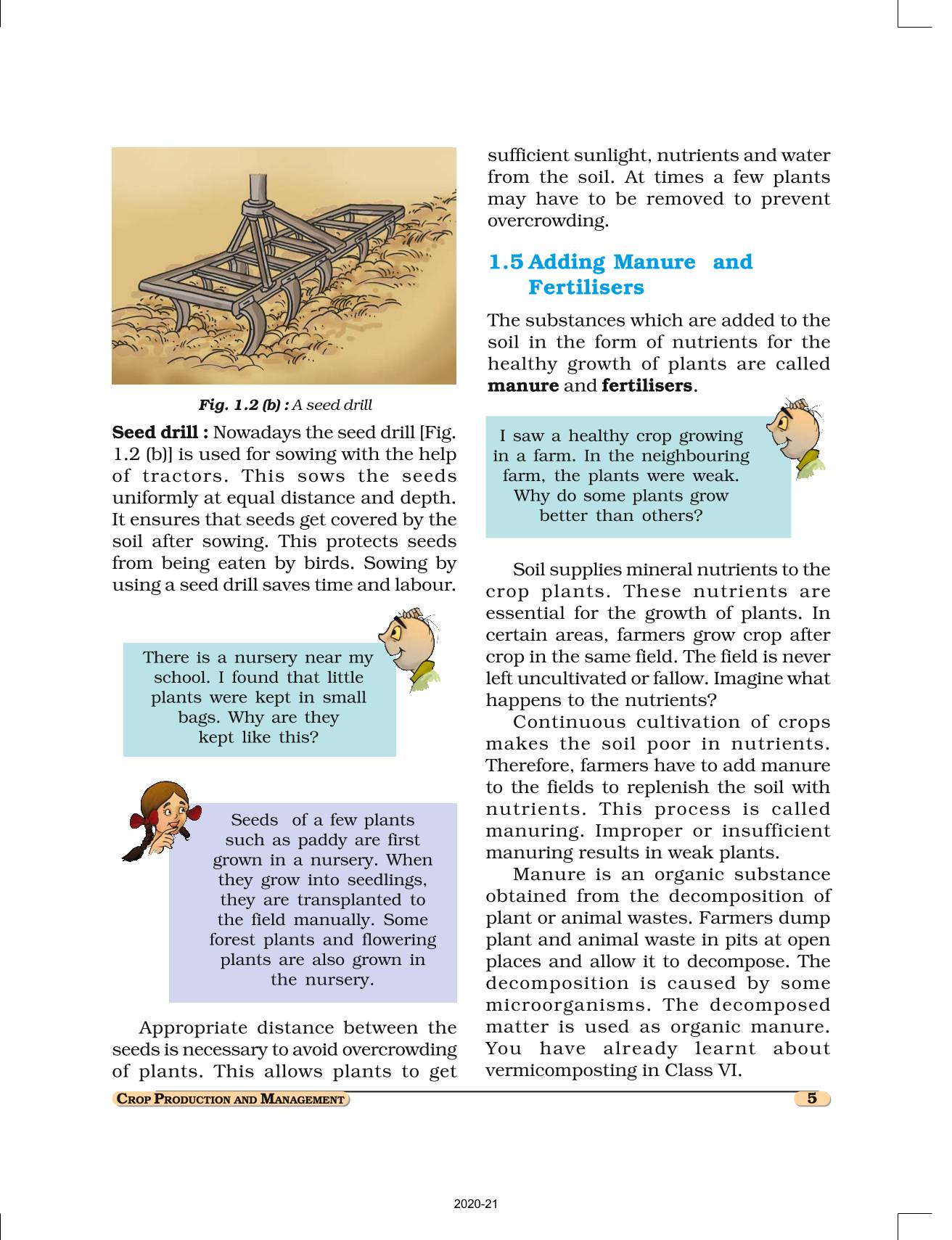 Crop Production And Management Ncert Book Of Class Science